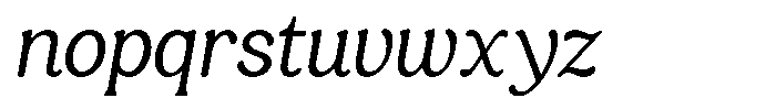 Castle Of Avenue Light Italic Font LOWERCASE