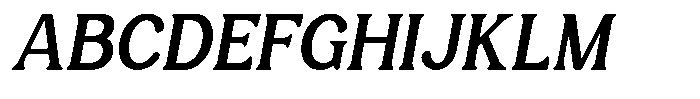 Castle Of Avenue Medium Italic Font UPPERCASE