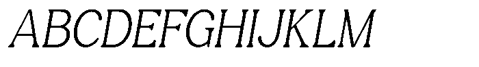 Castle Of Avenue Thin Italic Font UPPERCASE