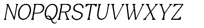Castle Of Avenue Thin Italic Font UPPERCASE