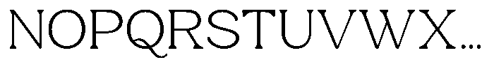 Castle Of Avenue Thin Font UPPERCASE