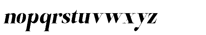 Castlon Black Condensed Slanted Font LOWERCASE