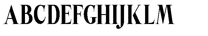 Castlon Black Contrast Condensed Font UPPERCASE