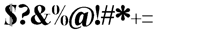 Castlon Black Contrast Expanded Font OTHER CHARS