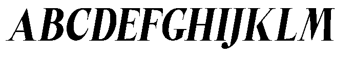 Castlon Black Contrast Slanted Font UPPERCASE