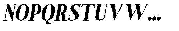 Castlon Black Contrast Slanted Font UPPERCASE