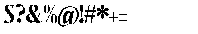 Castlon Black Contrast Font OTHER CHARS