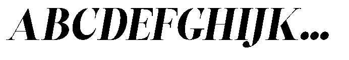 Castlon Black Expanded Slanted Font UPPERCASE