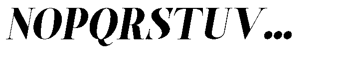 Castlon Black Expanded Slanted Font UPPERCASE