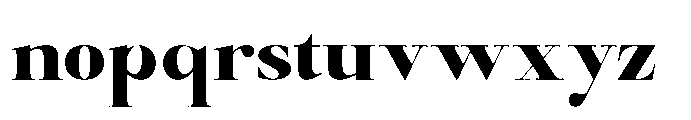 Castlon Black Expanded Font LOWERCASE