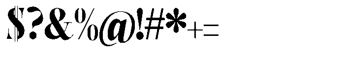 Castlon Black Font OTHER CHARS