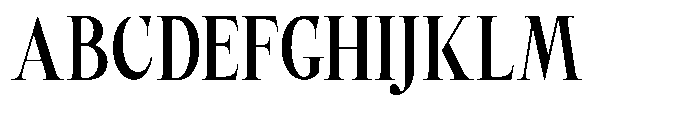 Castlon Bold Contrast Condensed Font UPPERCASE