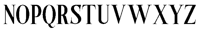 Castlon Bold Contrast Condensed Font UPPERCASE