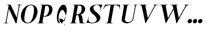 Castlon Bold Contrast Expanded Slanted Font UPPERCASE
