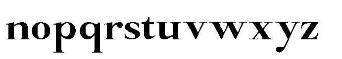 Castlon Bold Contrast Expanded Font LOWERCASE