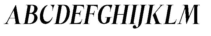 Castlon Bold Contrast Slanted Font UPPERCASE