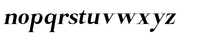 Castlon Bold Contrast Slanted Font LOWERCASE