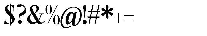 Castlon Bold Contrast Font OTHER CHARS