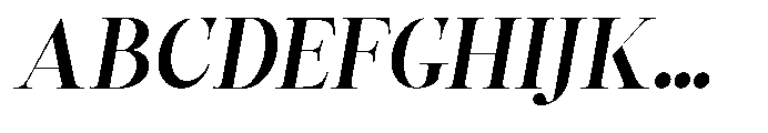 Castlon Bold Expanded Slanted Font UPPERCASE