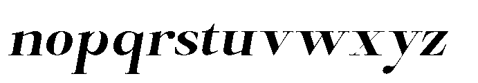 Castlon Bold Expanded Slanted Font LOWERCASE