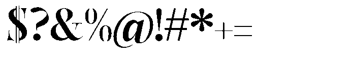 Castlon Bold Expanded Font OTHER CHARS