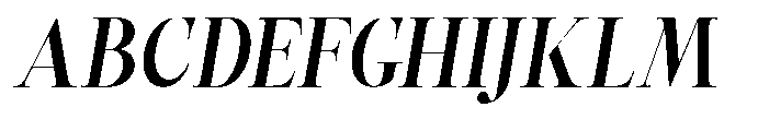 Castlon Bold Slanted Font UPPERCASE