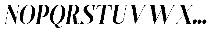 Castlon Bold Slanted Font UPPERCASE