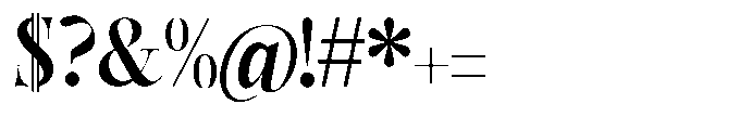Castlon Bold Font OTHER CHARS