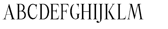 Castlon Contrast Condensed Font UPPERCASE