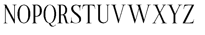 Castlon Contrast Condensed Font UPPERCASE