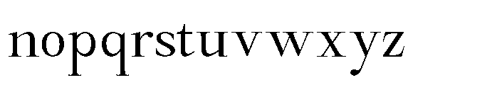 Castlon Contrast Font LOWERCASE