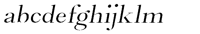 Castlon Expanded Slanted FONT