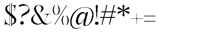 Castlon Expanded Font OTHER CHARS