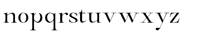 Castlon Expanded Font LOWERCASE