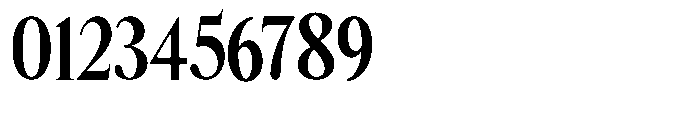 Castlon Extra Bold Contrast Condensed Font OTHER CHARS