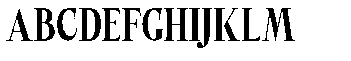 Castlon Extra Bold Contrast Condensed Font UPPERCASE