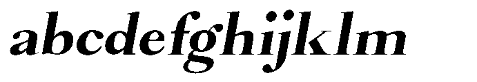 Castlon Extra Bold Contrast Exp Slant FONT