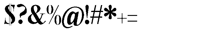 Castlon Extra Bold Contrast Font OTHER CHARS