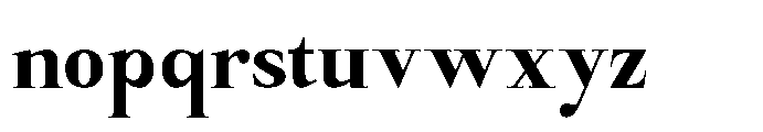 Castlon Extra Bold Contrast Font LOWERCASE