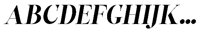 Castlon Extra Bold Expanded Slanted Font UPPERCASE