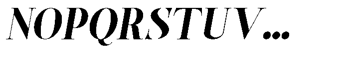 Castlon Extra Bold Expanded Slanted Font UPPERCASE