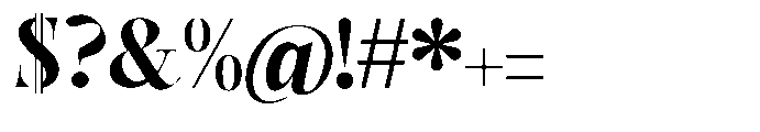 Castlon Extra Bold Expanded Font OTHER CHARS