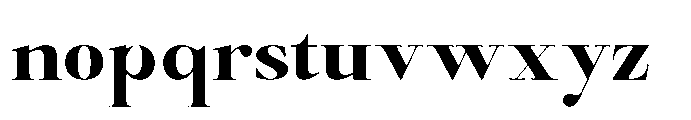 Castlon Extra Bold Expanded Font LOWERCASE