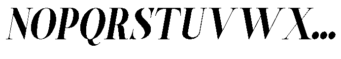 Castlon Extra Bold Slanted Font UPPERCASE