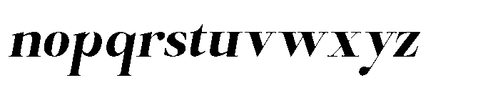 Castlon Extra Bold Slanted Font LOWERCASE