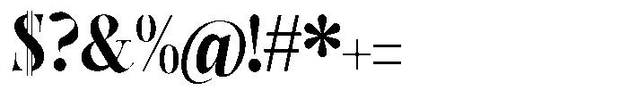 Castlon Extra Bold Font OTHER CHARS