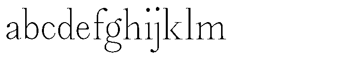 Castlon Extra Light Contrast Condensed FONT