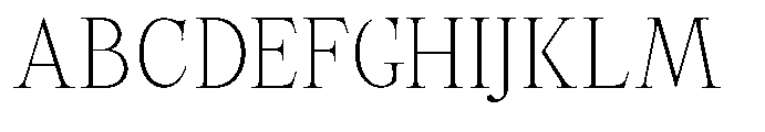 Castlon Extra Light Contrast Font UPPERCASE