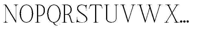 Castlon Extra Light Contrast Font UPPERCASE