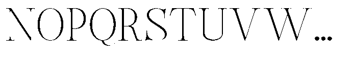 Castlon Extra Light Expanded Font UPPERCASE